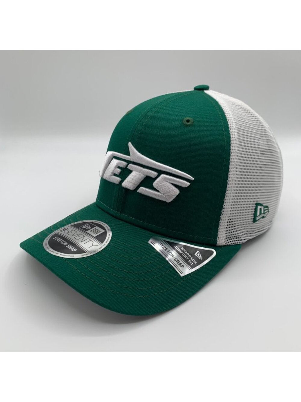 New York Jets NFL Green White New Era 9Seventy Snapback Trucker Hat New